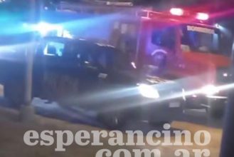 bomberos policia noche