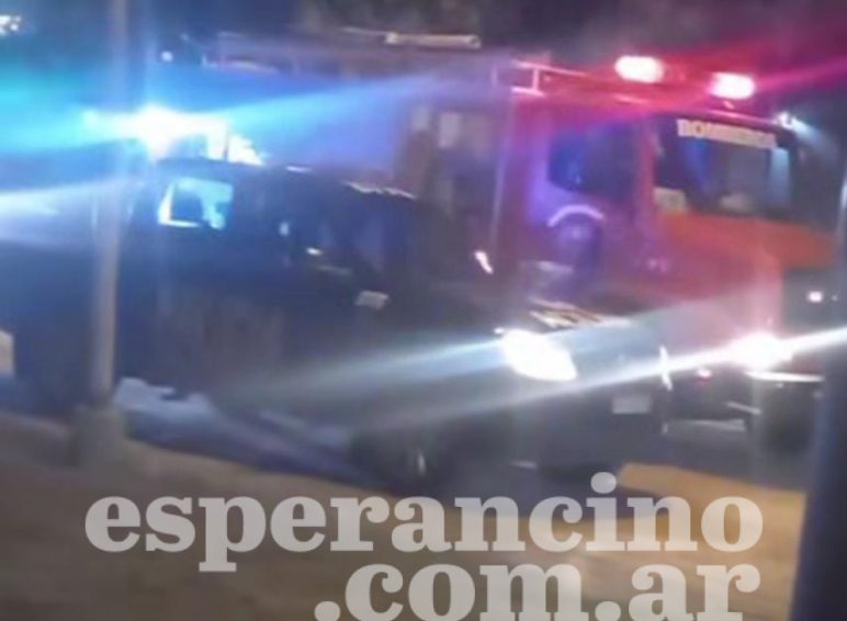 bomberos policia noche
